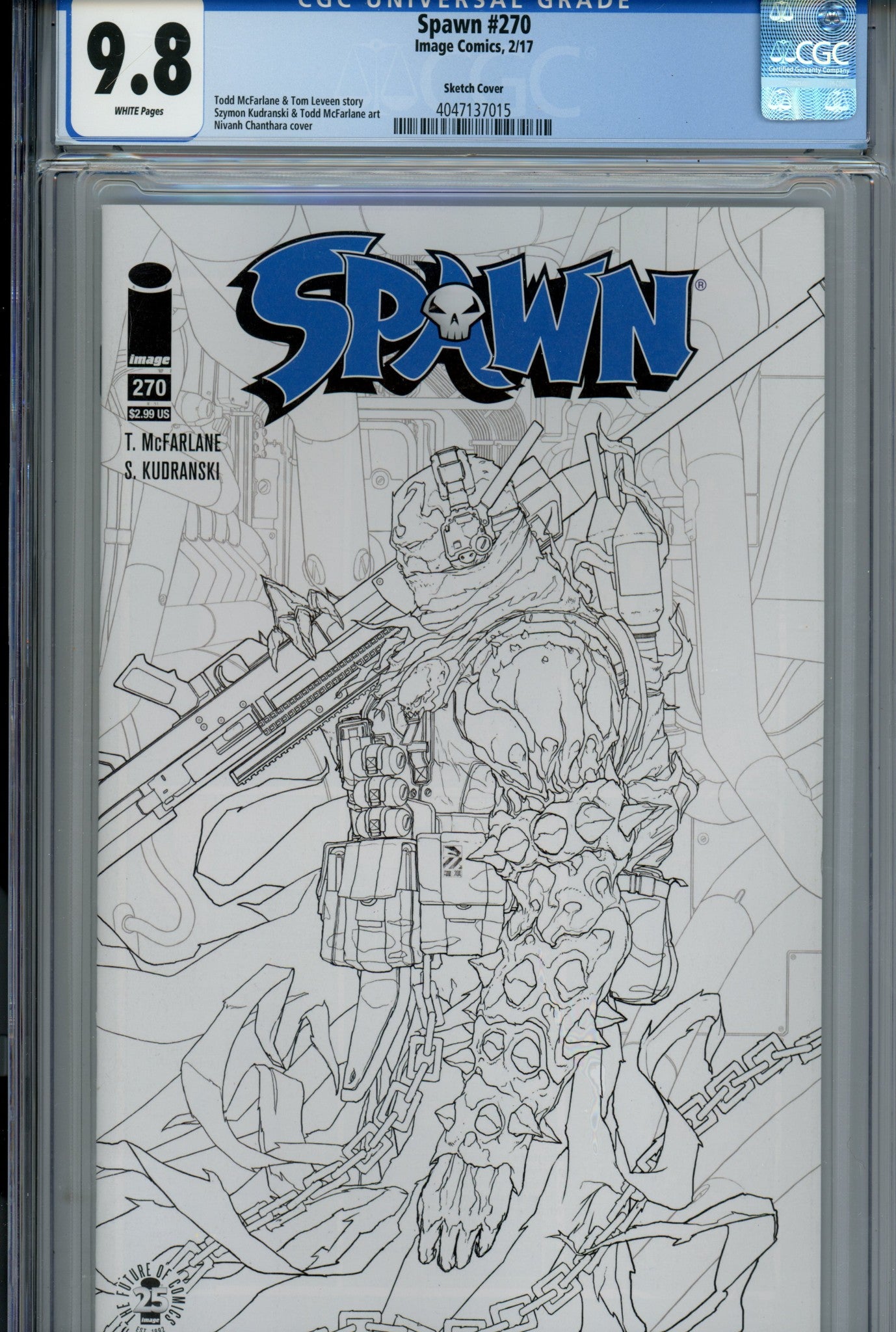 Spawn 270 CGC 9.8 (NM/M) (2017) Chanthara Sketch Variant 