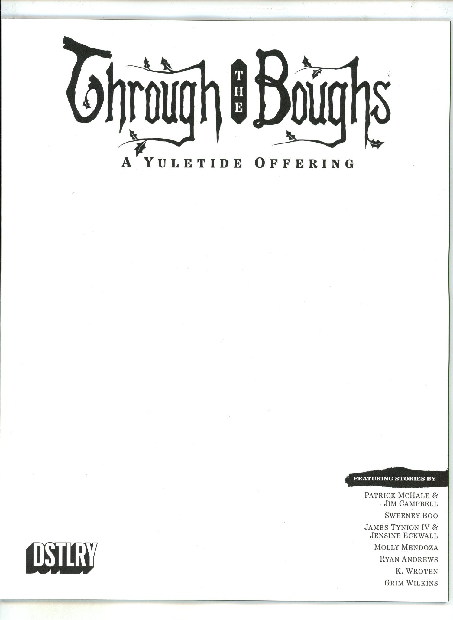 Through The Boughs 1 Blank Variant (2024)