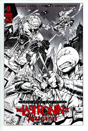 Teenage Mutant Ninja Turtles: The Last Ronin Ii--Re-Evolution 3 Escorza B&W Incentive Variant NM- (2024)