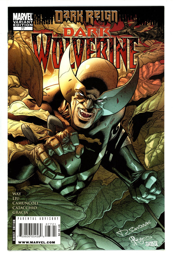 Dark Wolverine 77 NM- (9.2) (2009) Sandoval Incentive Variant