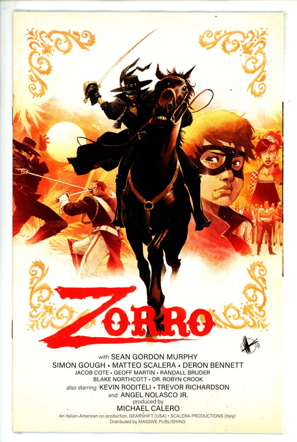 Zorro Man Of The Dead 1 Scalera Homage Variant (2024)