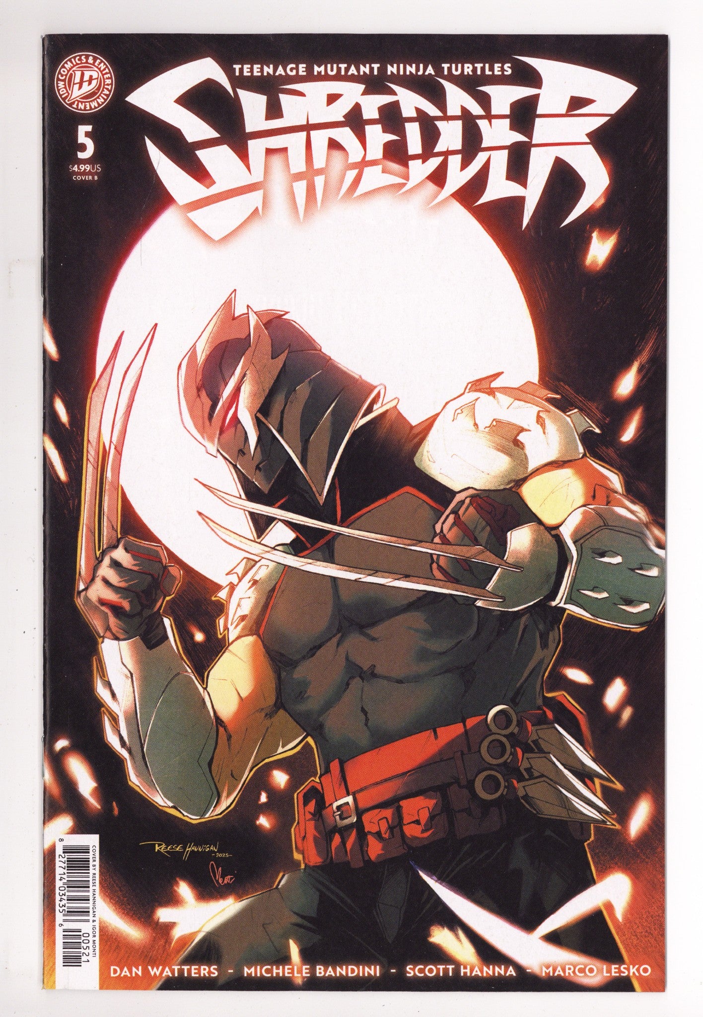 Teenage Mutant Ninja Turtles: Shredder 5 Hannigan Variant (2026)