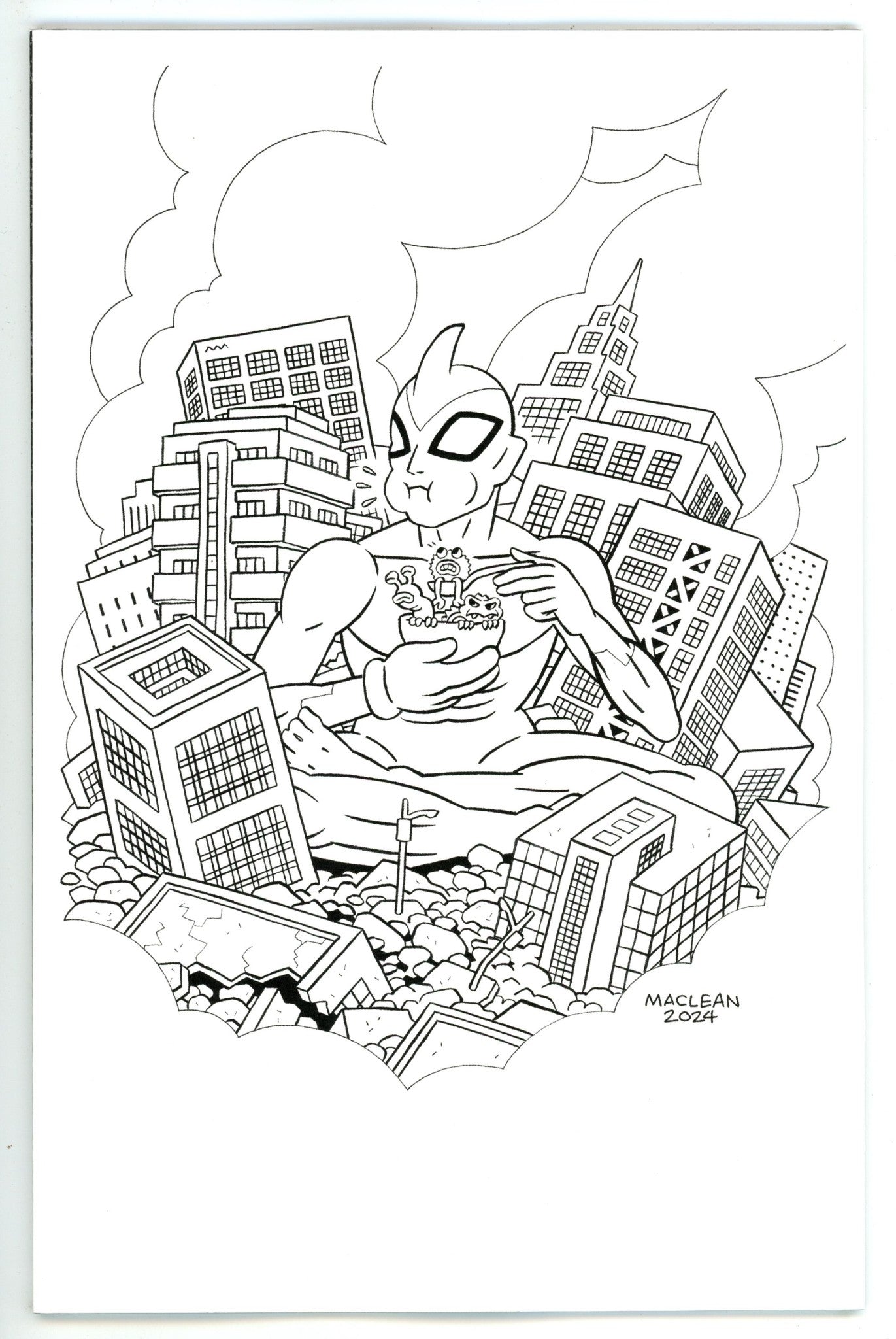 Ultramega By James Harren 9 Maclean B&W Virgin Incentive Variant NM- (2025)