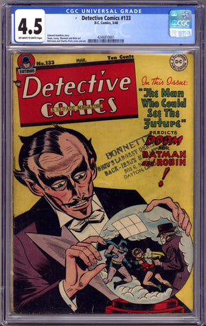 Detective Comics Vol 1 133 CGC 4.5 (VG+) (1948)