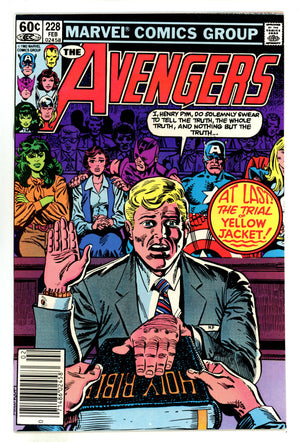 The Avengers Vol 1 228 NM- (9.2) (1983) Newsstand