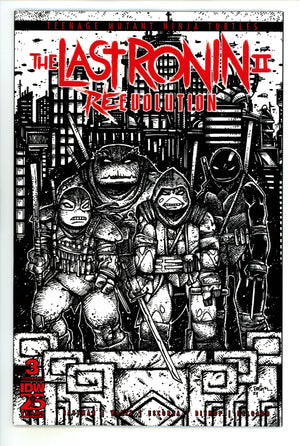 Teenage Mutant Ninja Turtles: The Last Ronin Ii--Re-Evolution 3 Eastman B&W Incentive Variant NM- (2024)