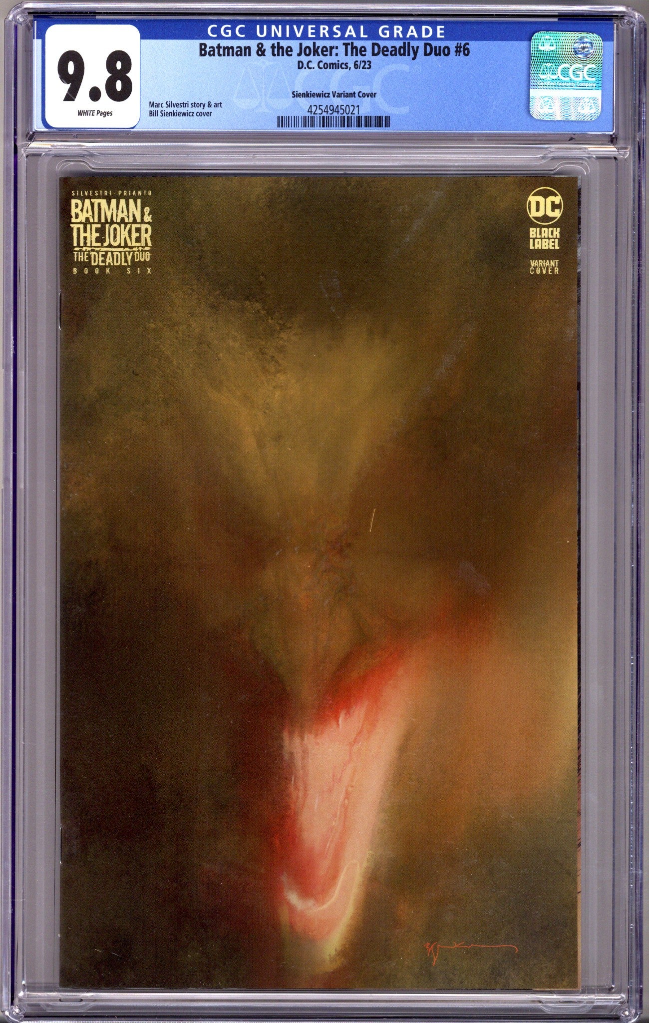 Batman & The Joker: The Deadly Duo 6 Sienkiewicz Variant CGC 9.8 (2023)