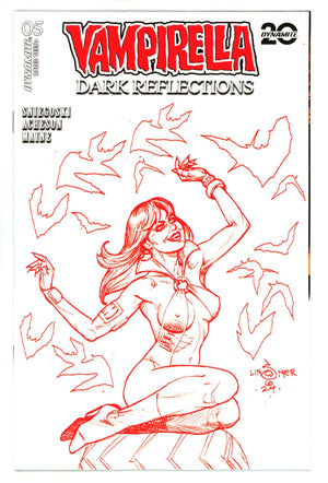 Vampirella Dark Reflections 5 Linsner Red Line Art Incentive Variant (2024)