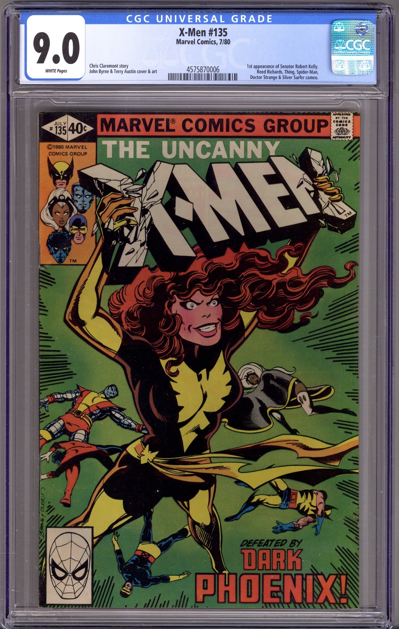 The X-Men Vol 1 135 CGC 9.0 (VF/NM) (1980) 