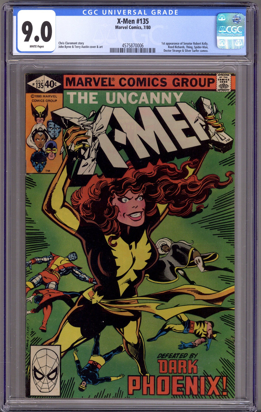 The X-Men Vol 1 135 CGC 9.0 (VF/NM) (1980) 