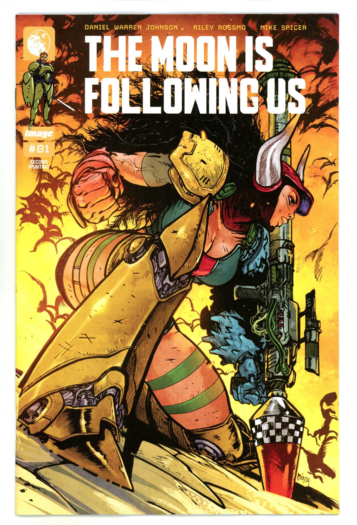 The Moon Is Following Us 1 Johnson 2nd Print Incentive Variant NM- (2024)