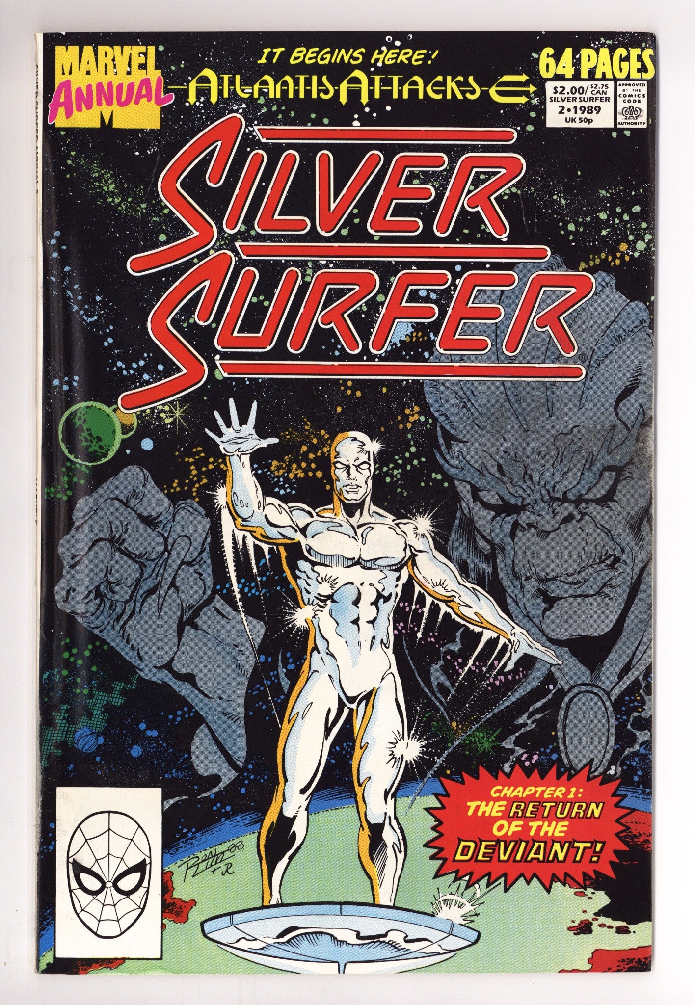Silver Surfer Annual Vol 3 2 Mid Grade (1989) 