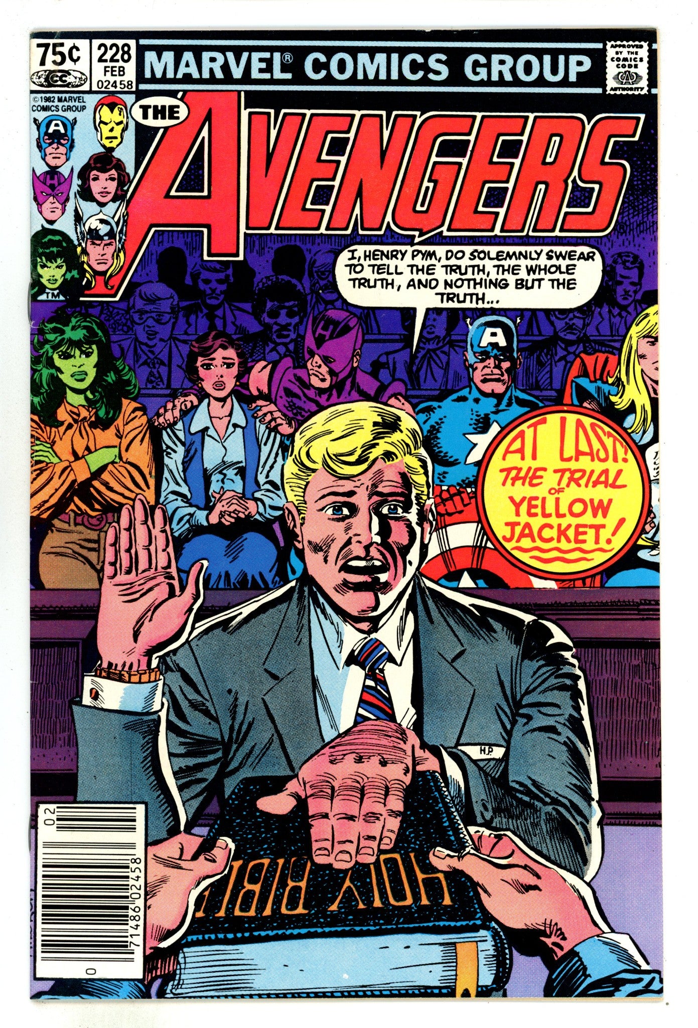 The Avengers Vol 1 228  FN/VF (7.0)   (1983)     Canadian Price Variant  