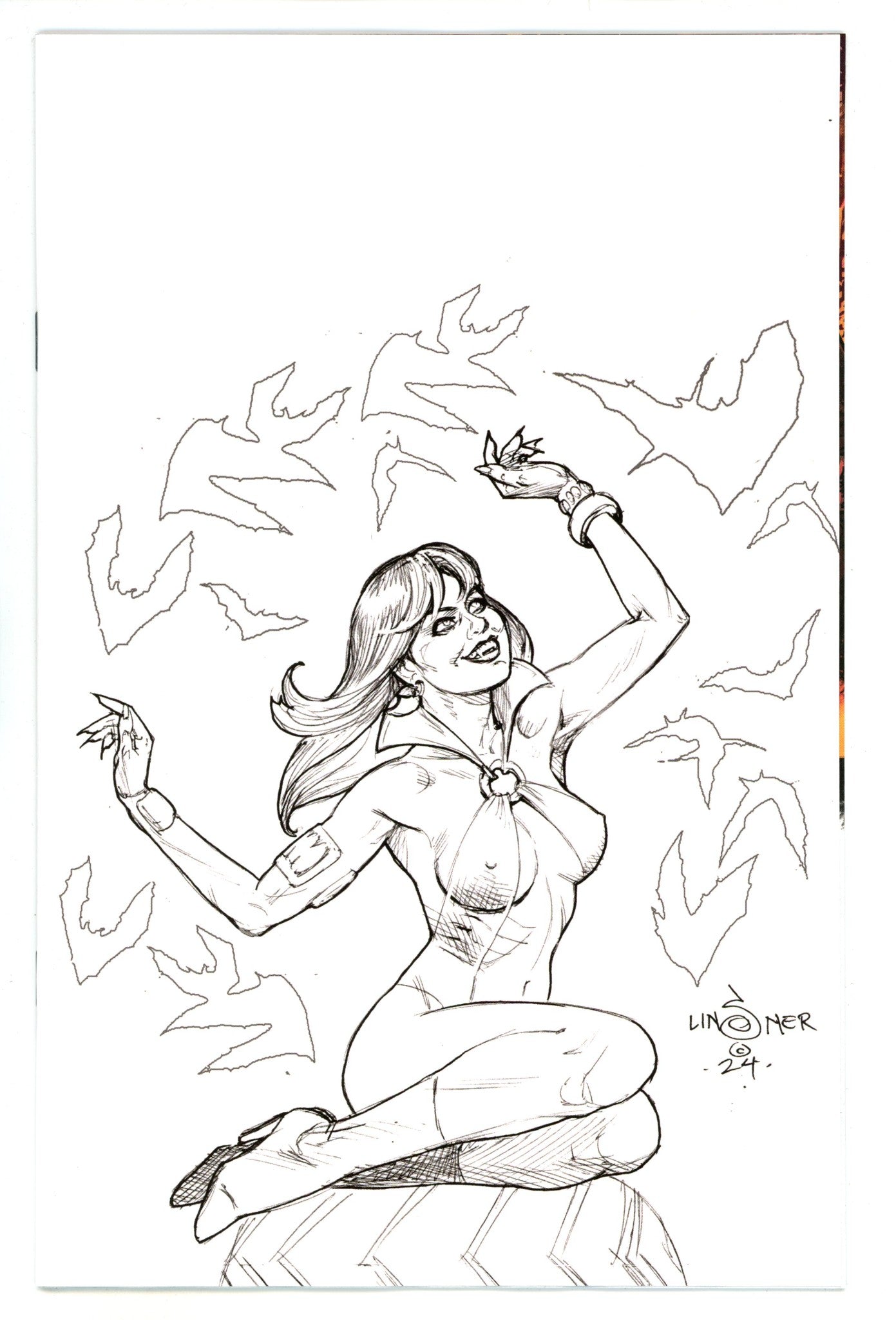 Vampirella Dark Reflections 5 Linsner B&W Virgin Incentive Variant (2024)