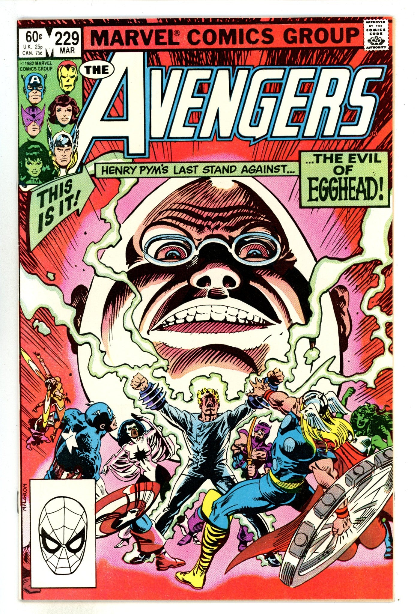 The Avengers Vol 1 229  Mid Grade   (1983)        