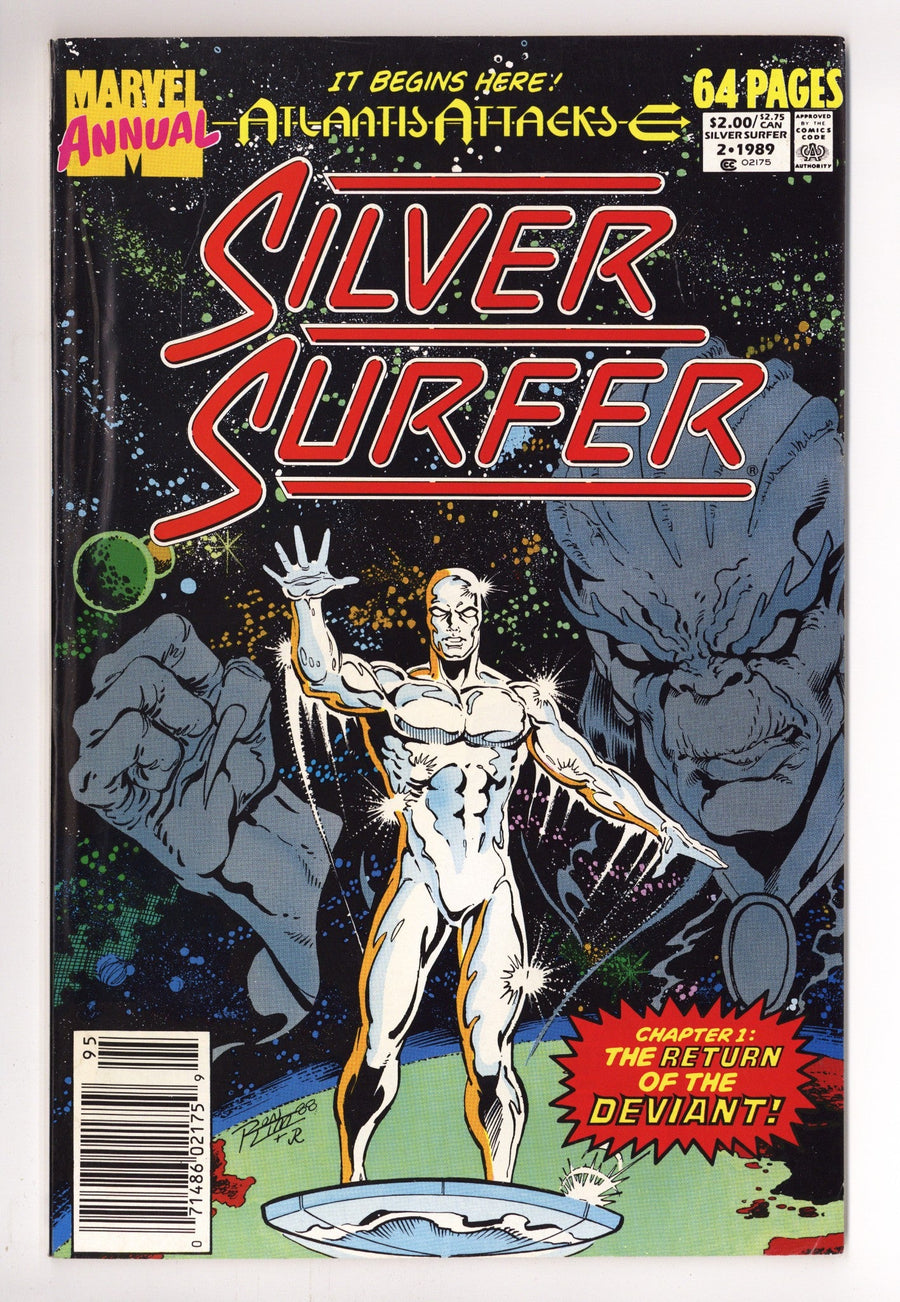 Silver Surfer Annual Vol 3 2  Mid Grade   (1989)   Newsstand