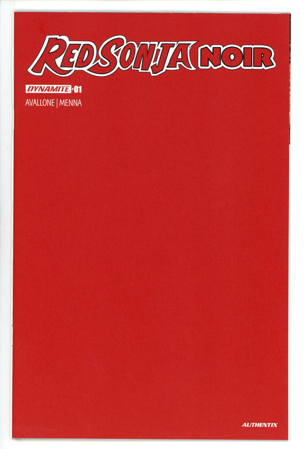 Red Sonja Noir 1 RED BLANK Variant (2025)