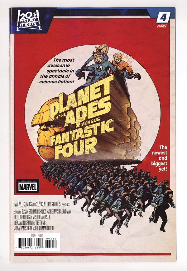 Planet Of The Apes Vs. Fantastic Four 4 Pérez Homage Variant (2026)