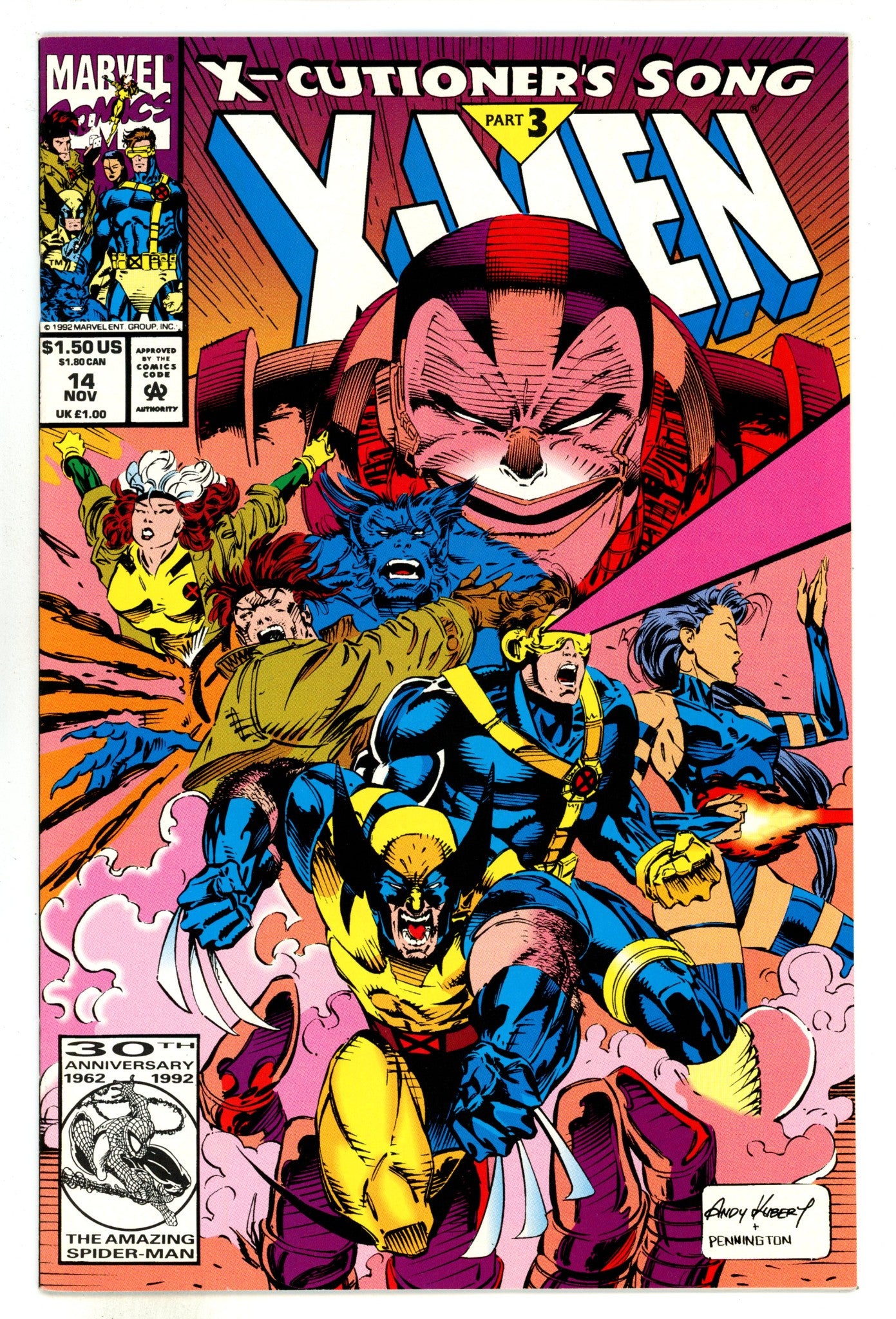 X-Men Vol 1 14 NM- (9.2) (1992) 