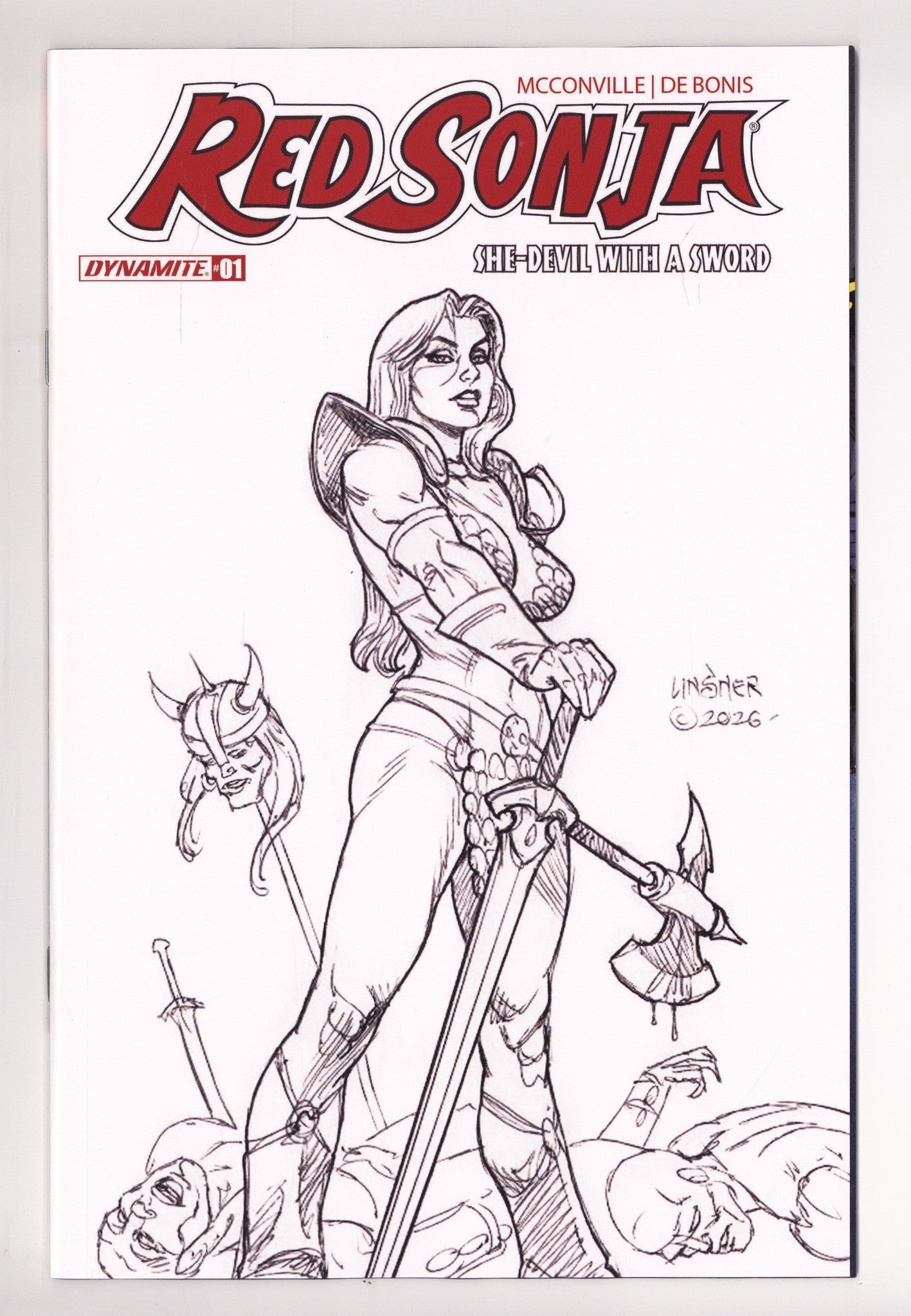 Red Sonja She Devil With A Sword 1 Linsner B&W Virgin Incentive (2026)