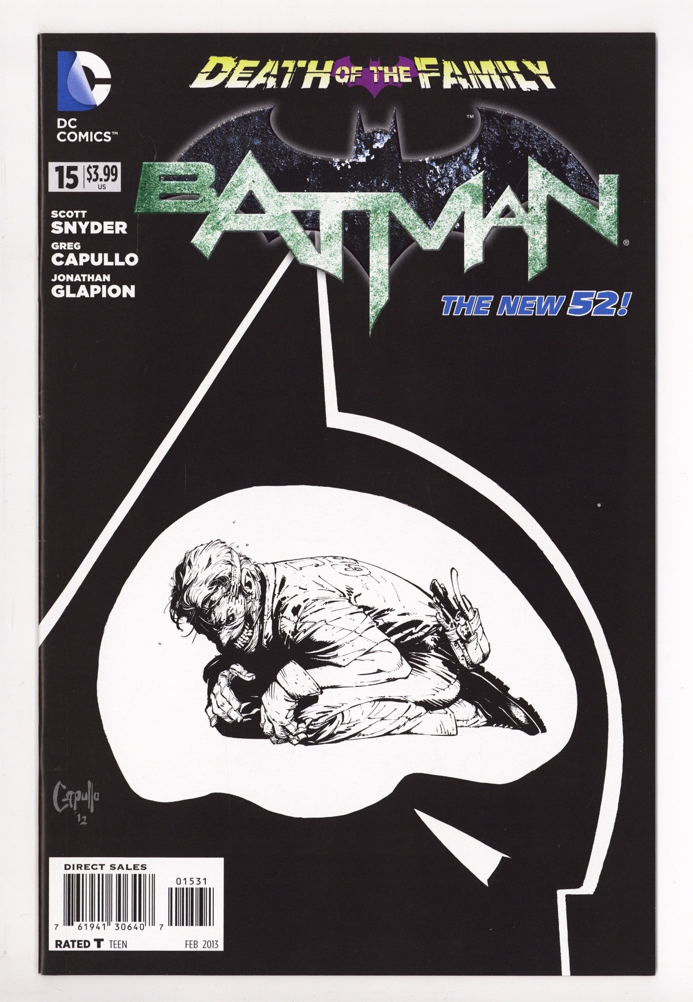 Batman Vol 2 15 VF/NM (9.0) (2013) Capullo B&W Incentive Variant 