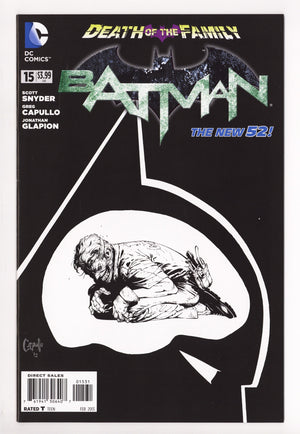 Batman Vol 2 15 VF/NM (9.0) (2013) Capullo B&W Incentive Variant