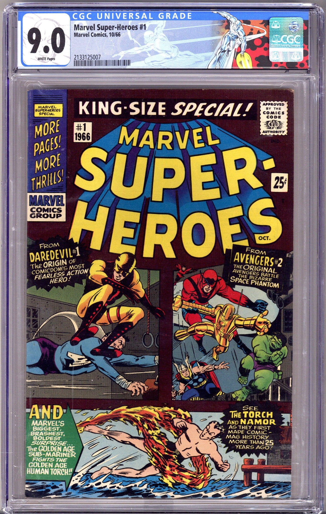 Marvel Super Heroes   1 CGC 9.0 (VF/NM)   (1966)        