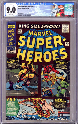 Marvel Super Heroes   1 CGC 9.0 (VF/NM)   (1966)