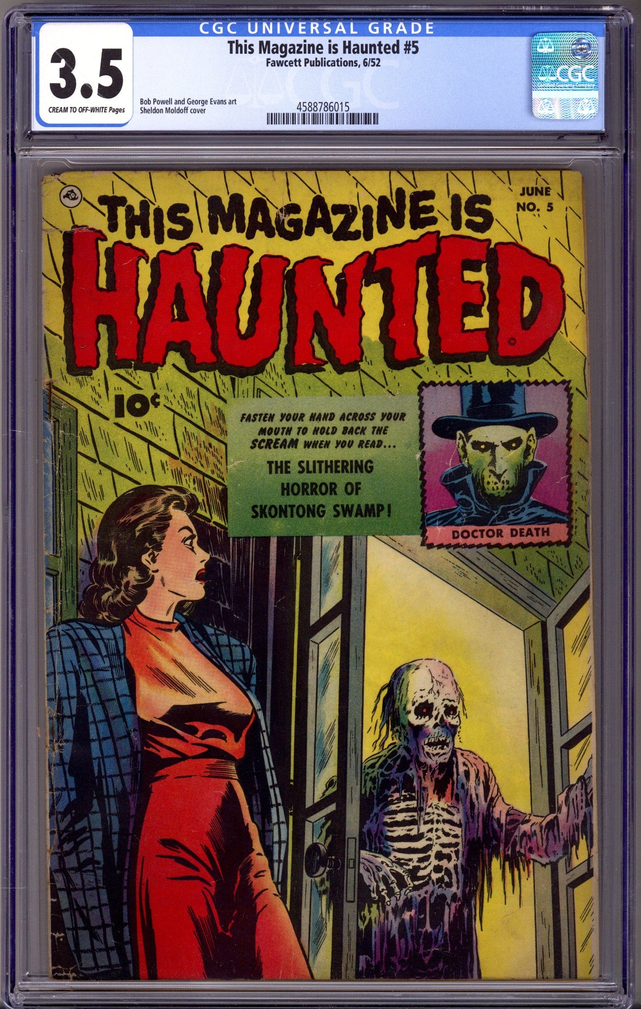 This Magazine Is Haunted 5 CGC 3.5 (VG-) (1952)