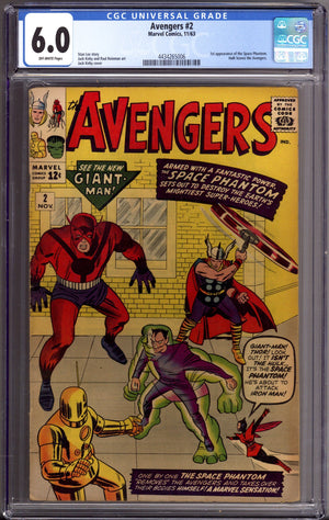 The Avengers Vol 1 2 CGC 6.0 (FN) (1963)