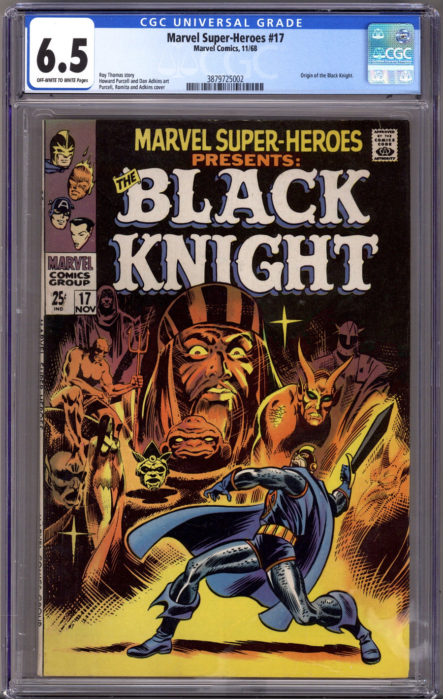 Marvel Super-Heroes Vol 1 17 CGC 6.5 (FN+)   (1968)        