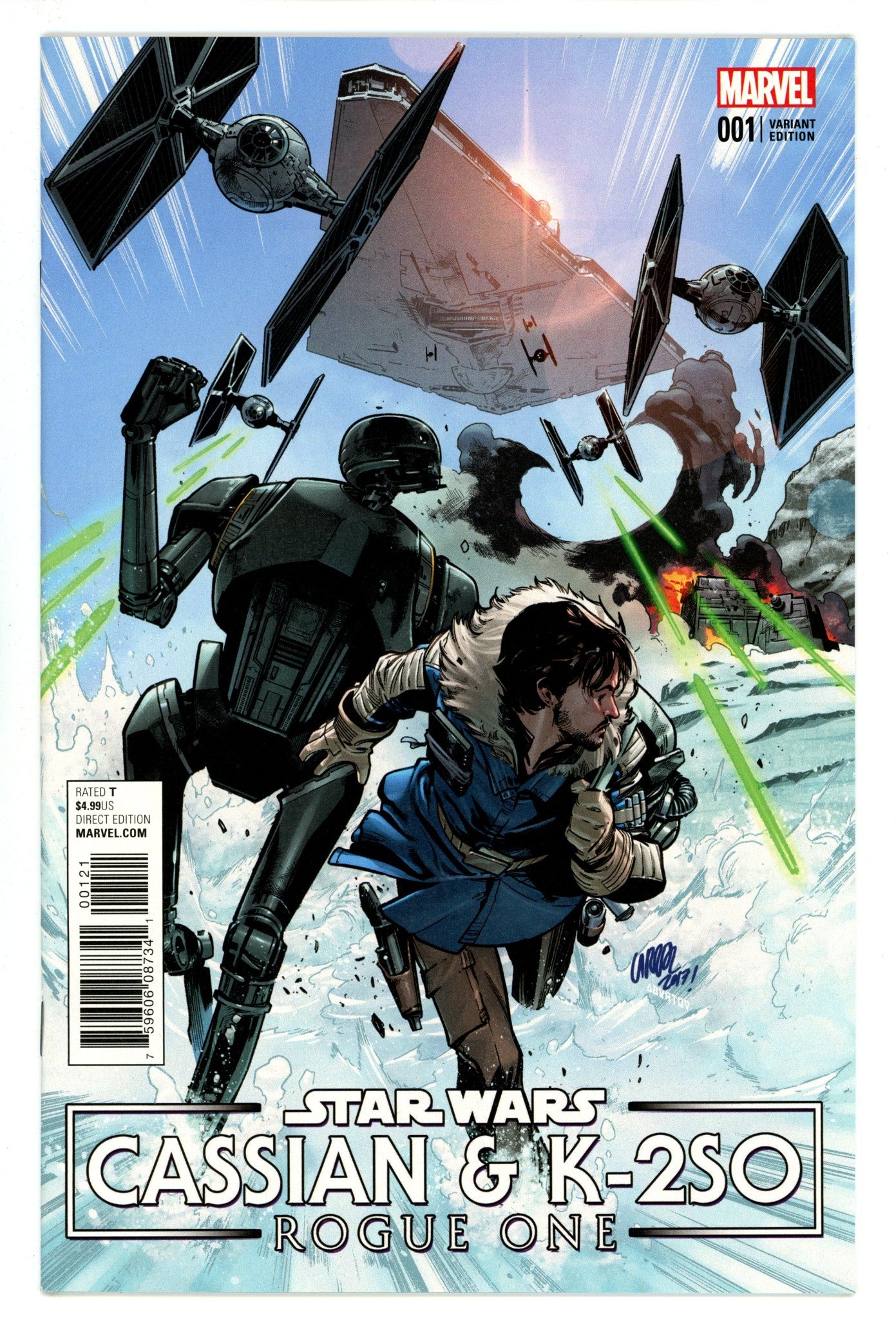 Star Wars: Rogue One - Cassian & K2-SO Special 1 NM- (9.2) (2017) Larraz Variant 