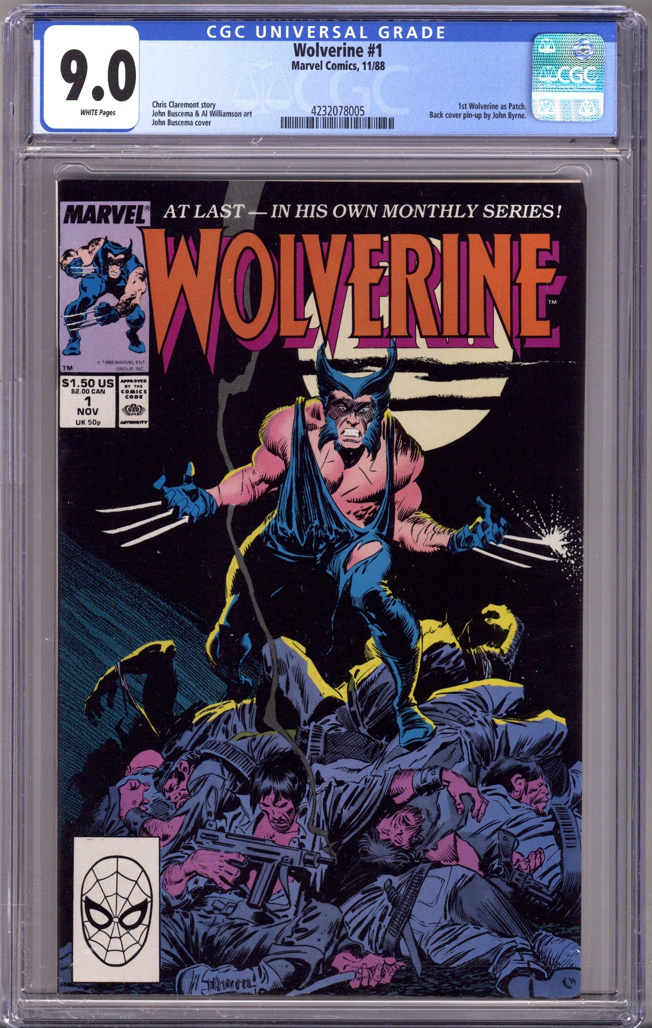 Wolverine Vol 2 1 CGC 9.0 (VF/NM) (1988) 