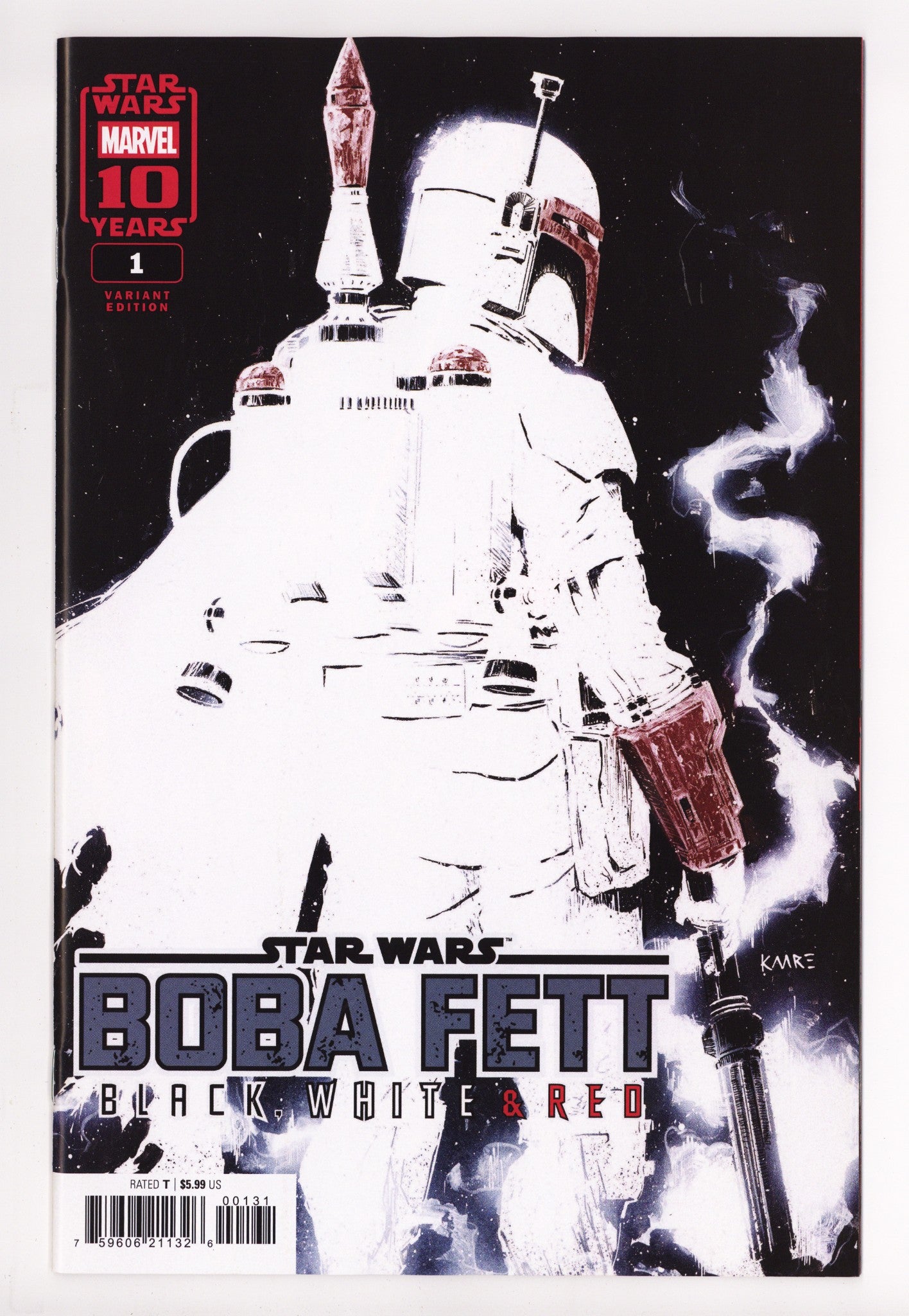 Star Wars: Boba Fett - Black White & Red 1 Andrews Variant (2025)