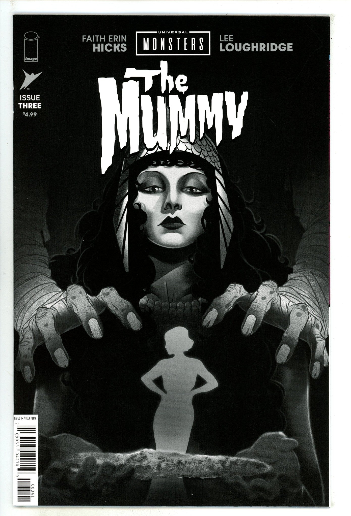Universal Monsters The Mummy 3 Boo B&W Incentive Variant NM (2025)