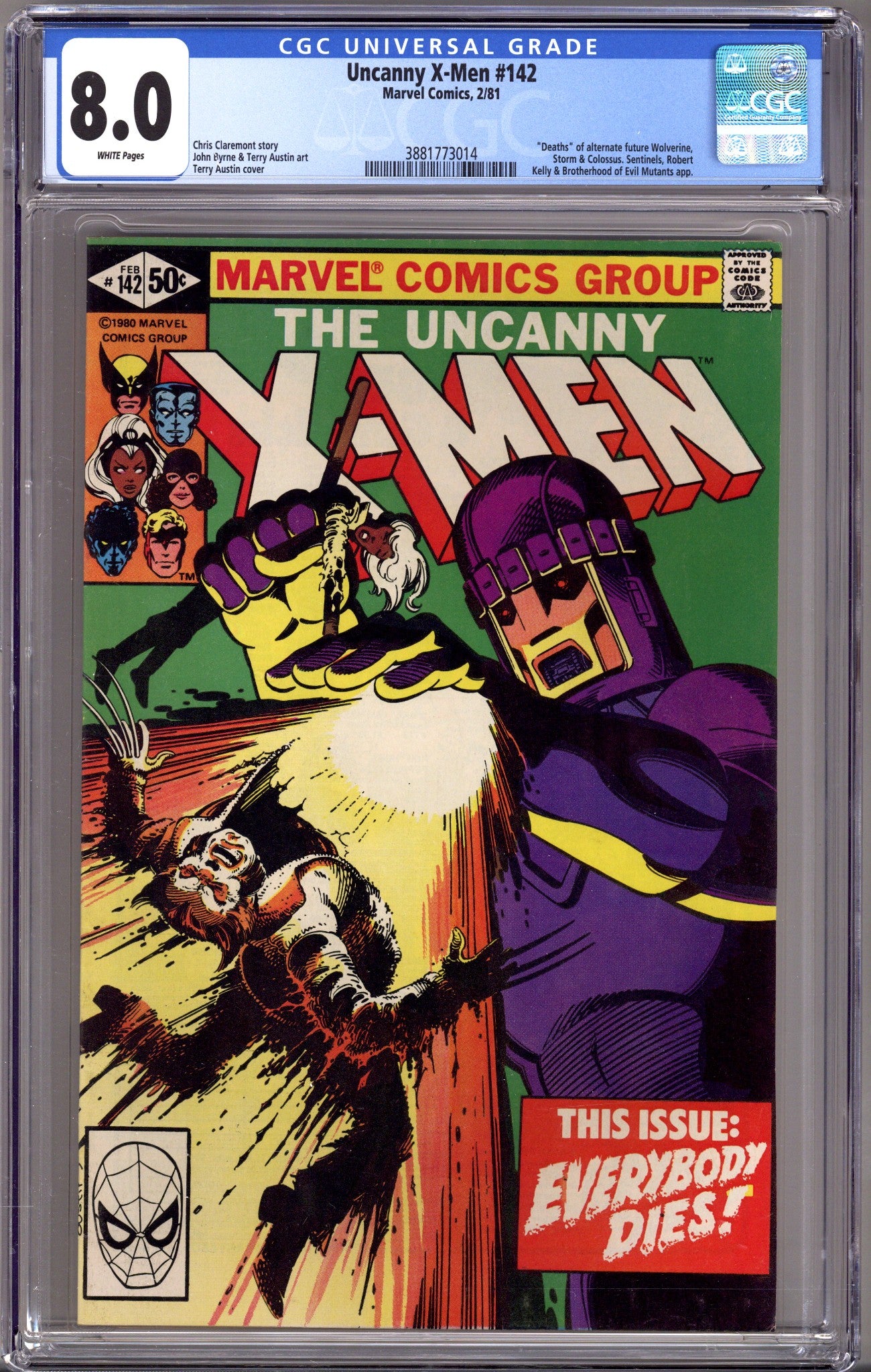 The Uncanny X-Men Vol 1 142 CGC 8.0 (VF) (1981) 