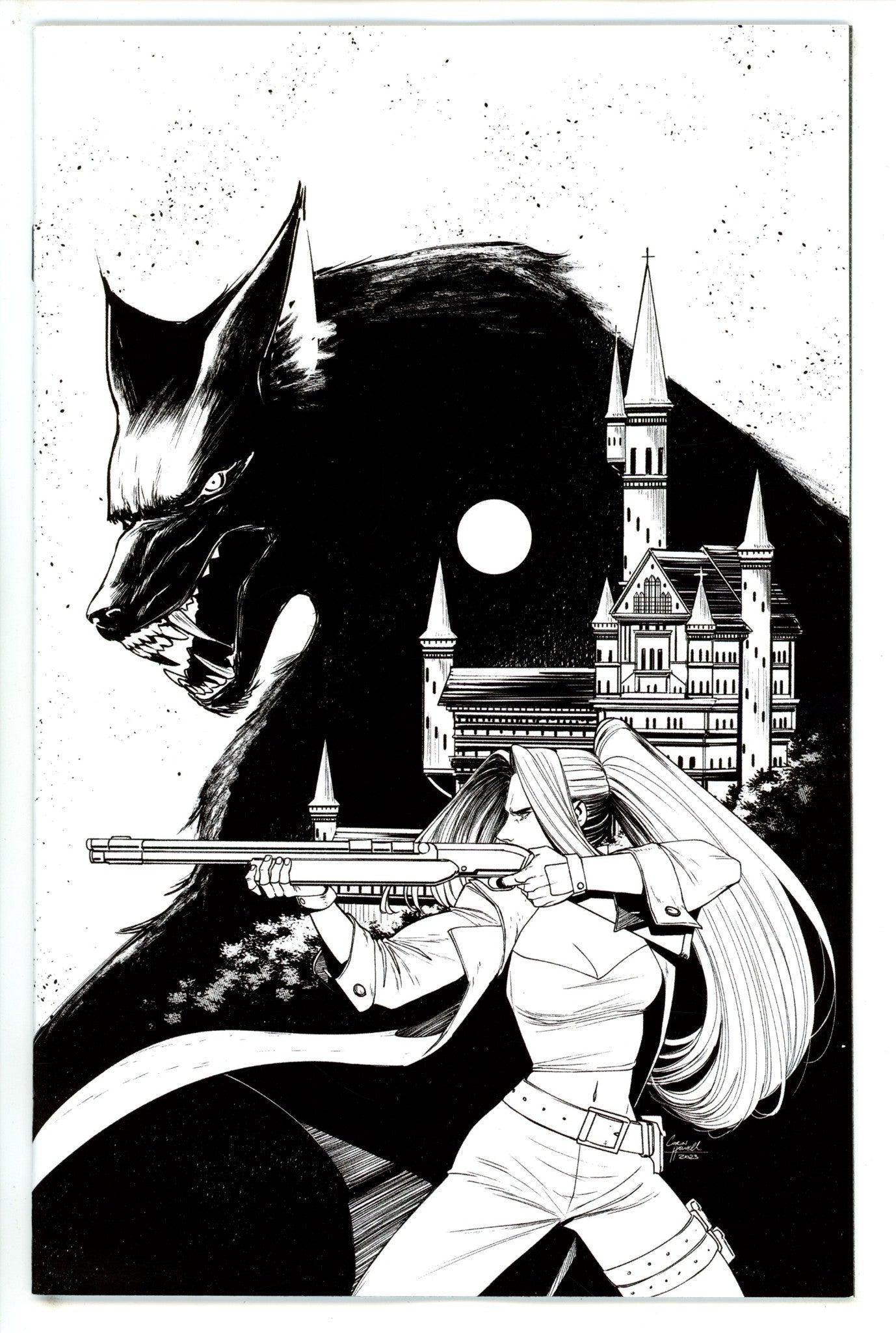Werewolf By Night Vol 4 1 Howell B&W Incentive Variant NM- (2023)