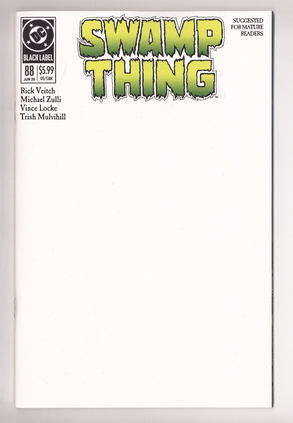 Swamp Thing 1989  1   Blank Variant   (2026)