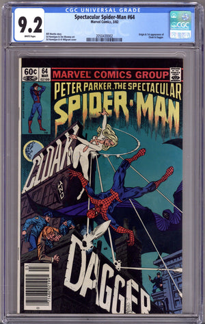 The Spectacular Spider-Man Vol 1 64 CGC 9.2 (NM-) (1982) Newsstand