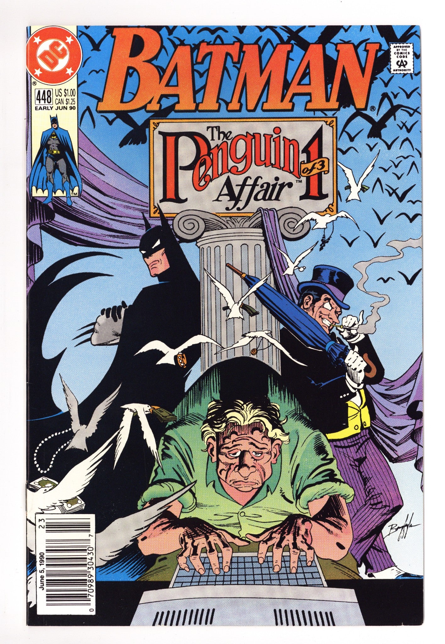 Batman Vol 1 448 High Grade (1990) Newsstand 
