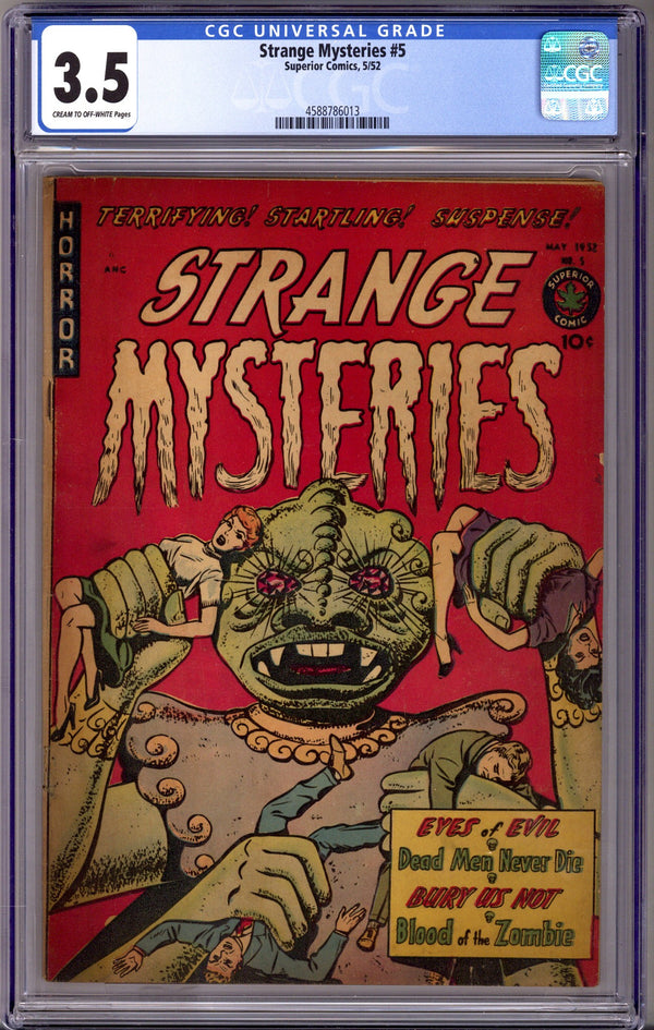 Strange Mysteries 5 CGC 3.5 (VG-) (1952)