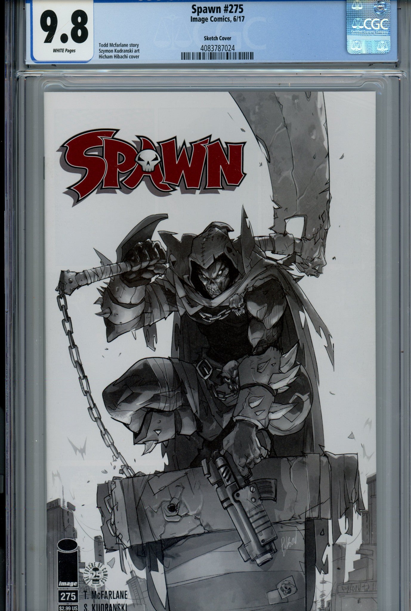 Spawn 275 CGC 9.8 (NM/M) (2017) Hibachi Sketch Variant 