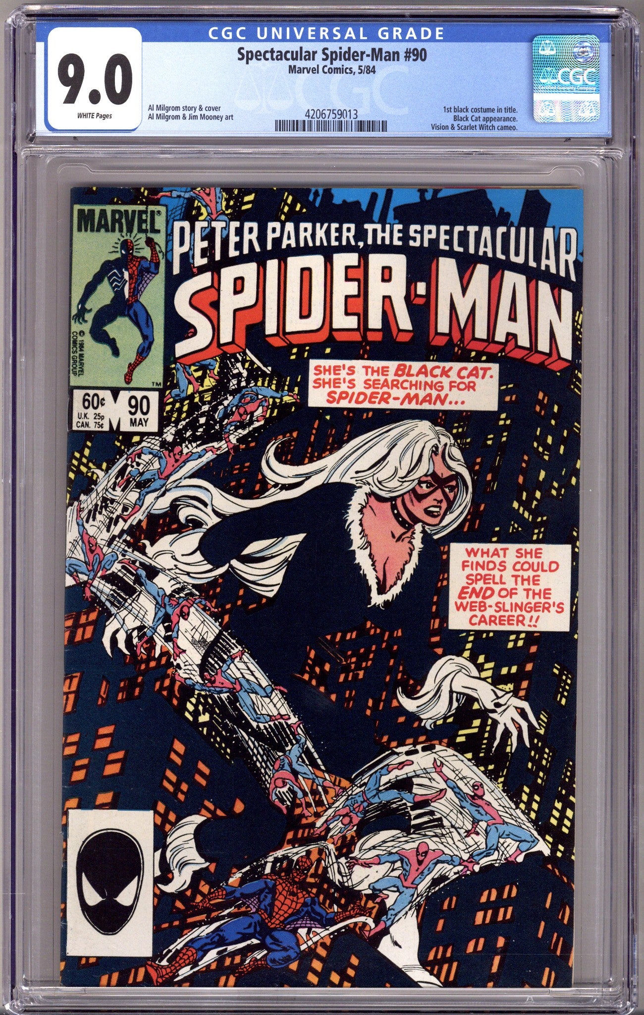 The Spectacular Spider-Man Vol 1 90 CGC 9.0 (VF/NM) (1984) 