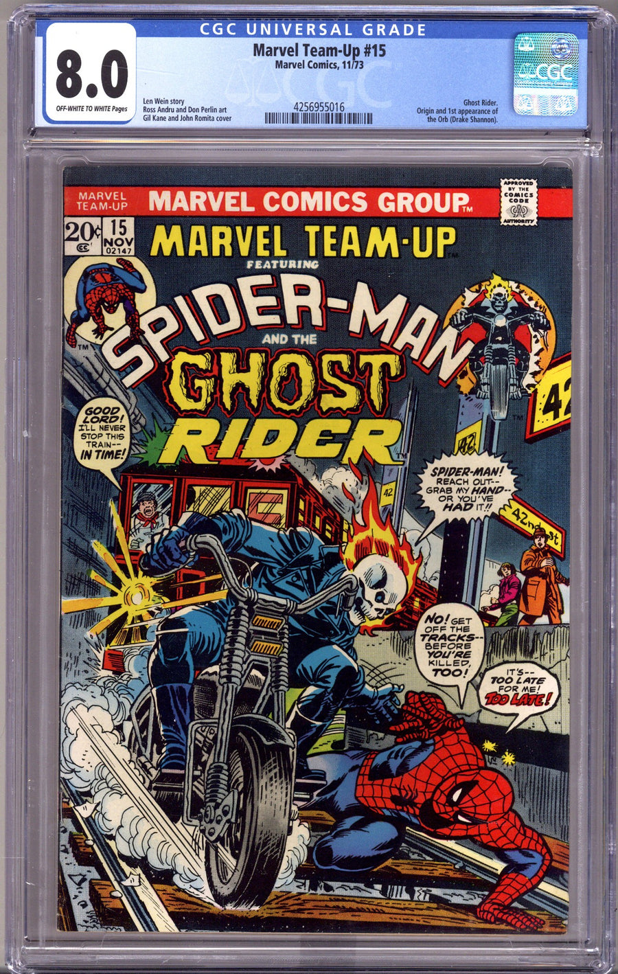 Marvel Team-Up Vol 1 15 CGC 8.0 (VF)   (1973)        
