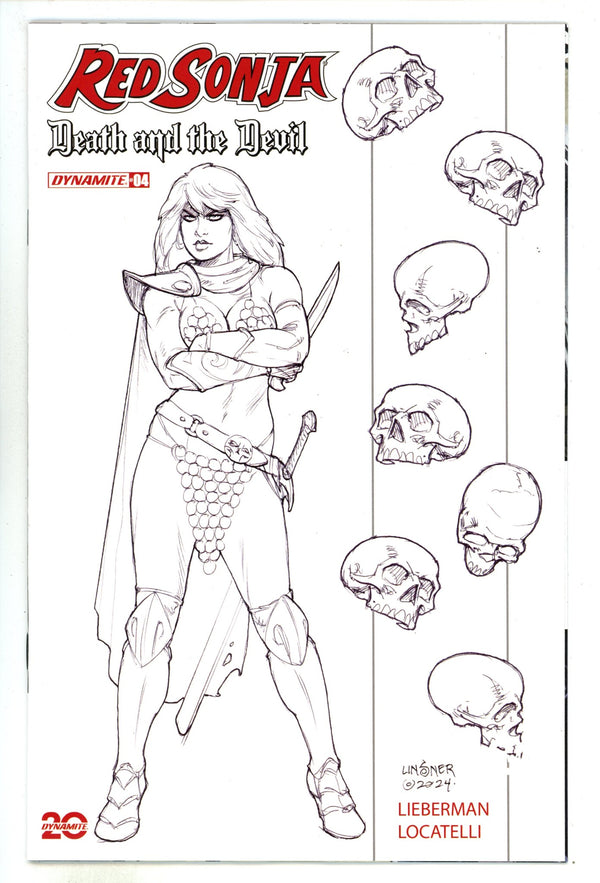 Red Sonja Death And The Devil 4 Linsner B&W Incentive Variant (2024)