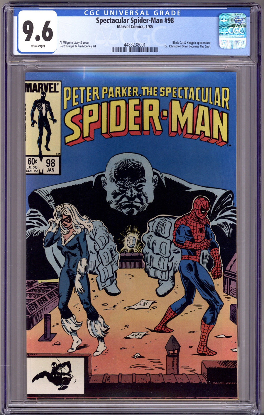 The Spectacular Spider-Man Vol 1 98 CGC 9.6 (NM+) (1985) 