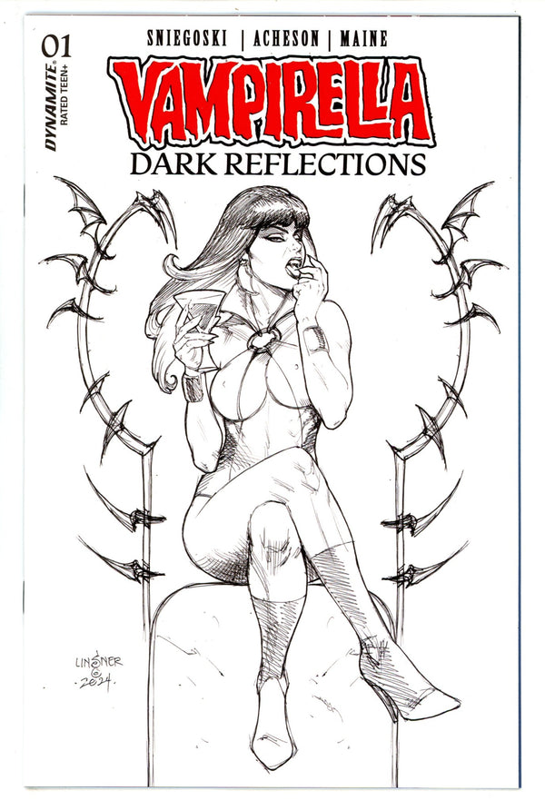 Vampirella Dark Reflections 1 Linsner Line Art Incentive Variant (2024)