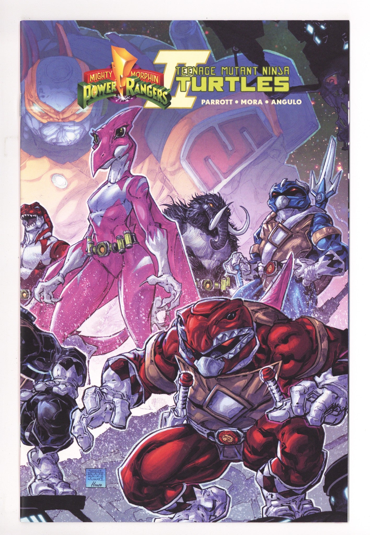 Mighty Morphin Power Rangers / Teenage Mutant Ninja Turtles II 5 High Grade (2023) II Connecting Exclusive Variant 