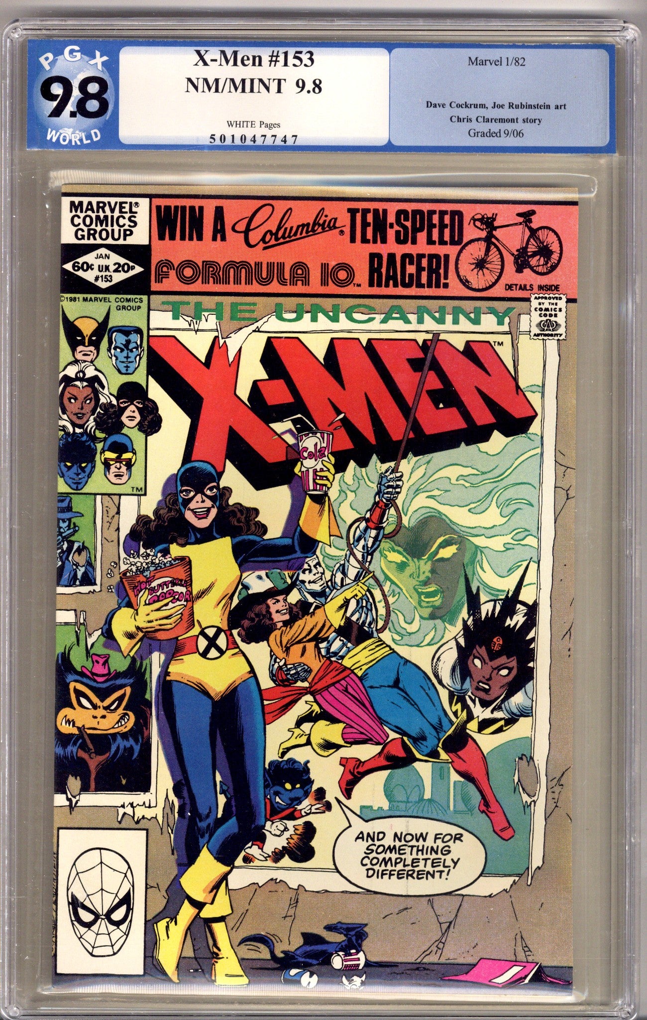 The Uncanny X-Men Vol 1 153 PGX 9.8 (NM/M) (1982) 