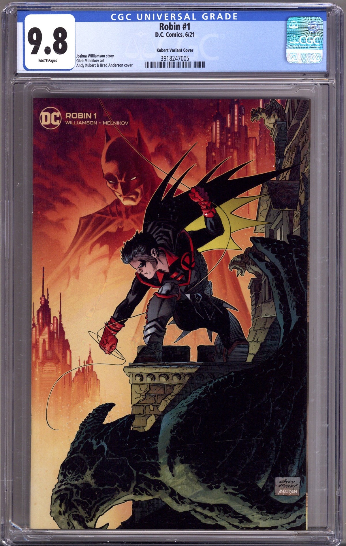 Robin Vol 3 1 CGC 9.8 (NM/M) DC (2021) Kubert Ex | CaptCan Comics ...